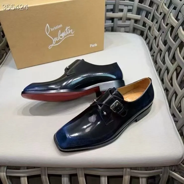 p920💰Men's shoes Christia*.Lobouti*🆑High-end men's business formal leather shoes | Classic red sole shoes | Original imported first-layer cowhide | Iconic rivet decoration | Water-dyed cowhide lining | Italian imported red cowhide outsole | High-end luxury | Perfect interpretation of fashion, sunshine, style, suitable for various occasions Size: 39-44 (customized at 38.45.46)